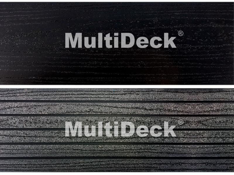 Террасная доска "MultiDeck Pro" 27х150х3000 (Черный бархат, кварц, венге)