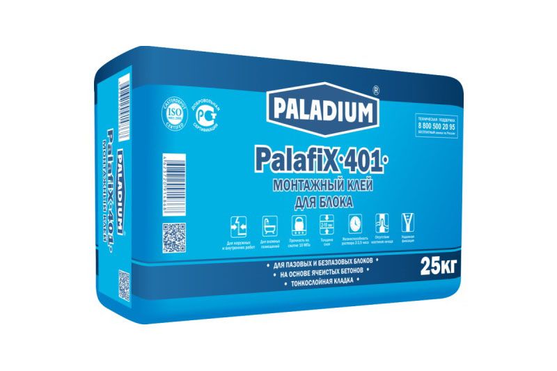 PALADIUM PalafiX-401 Палафикс-401 МОНТАЖНЫЙ КЛЕЙ ДЛЯ БЛОКА 25кг