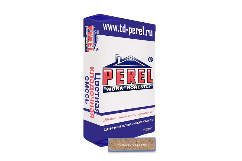 "Perel NL (лето), 25 кг"Цветные кладочные растворы, применяются для кладки кирпича с водопоглощением до 5 %. (Подходит для гиперпрессованного кирпича) 0125 кремово-бежевая