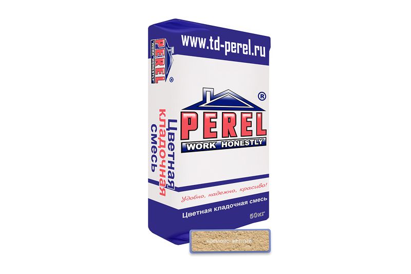 "Perel NL (лето), 25 кг"Цветные кладочные растворы, применяются для кладки кирпича с водопоглощением до 5 %. (Подходит для гиперпрессованного кирпича) 0130 кремово-желтая