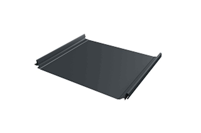 Кликфальц Grand Line 0,5 Drap с пленкой на замках RAL 7024 мокрый асфальт