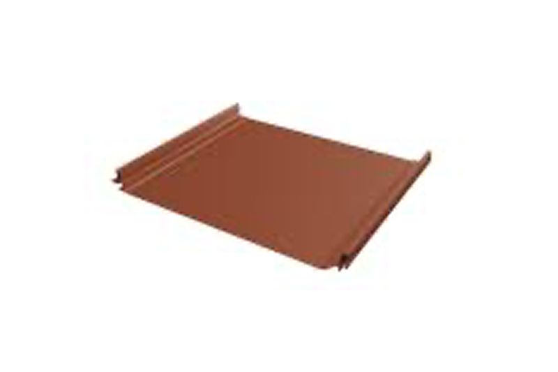 Кликфальц Grand Line 0,45 Drap TR с пленкой на замках RAL 8004 терракота