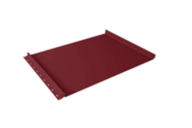 Кликфальц Grand Line 0,45 PE с пленкой на замках RAL 3003 рубиново-красный