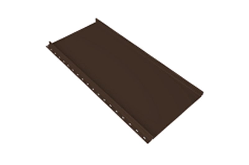 Кликфальц mini Grand Line 0,5 PurLite Matt с пленкой на замках RAL 8017 шоколад