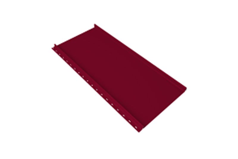 Кликфальц mini Grand Line 0,45 PE с пленкой на замках RAL 3003 рубиново-красный