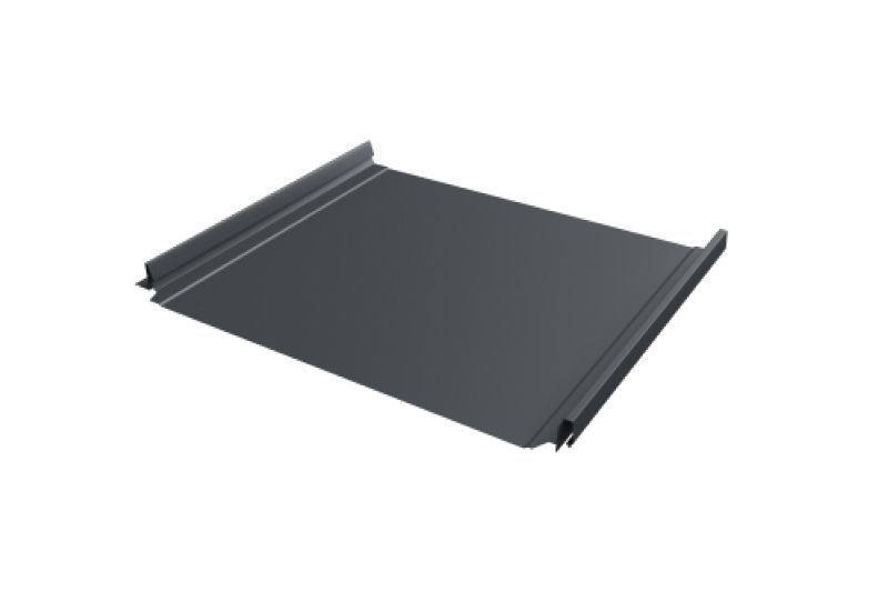 Кликфальц Pro Grand Line 0,5 Velur X с пленкой на замках RAL 7024 мокрый асфальт