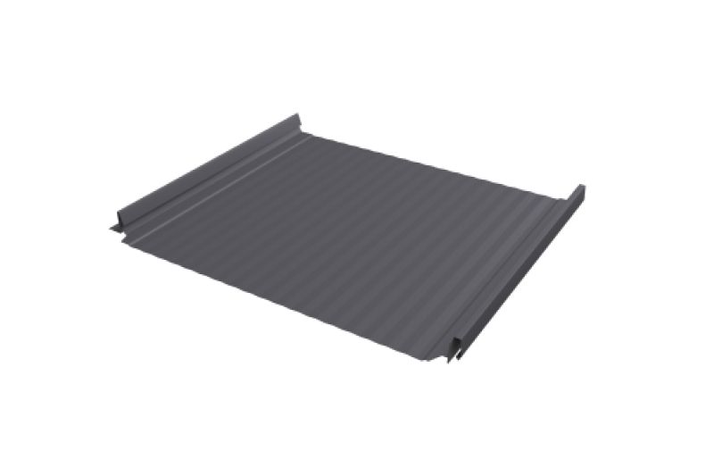 Кликфальц Pro Gofr Grand Line 0,45 Drap с пленкой на замках RAL 7004 сигнальный серый