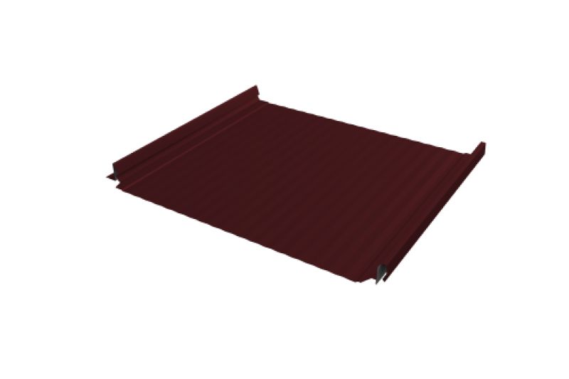 Кликфальц Pro Gofr Grand Line 0,45 Drap ST с пленкой на замках RAL 3005 красное вино