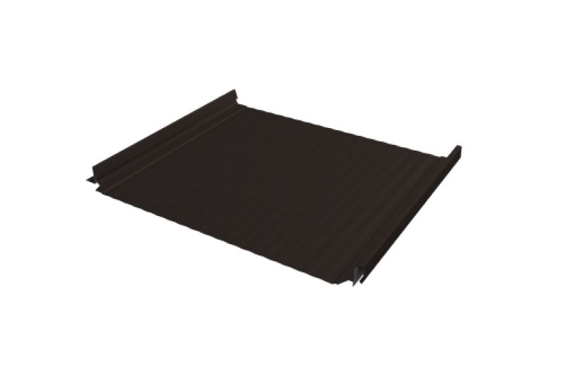 Кликфальц Pro Gofr Grand Line 0,5 PurPro Matt 275 с пленкой на замках RR 32 темно-коричневый