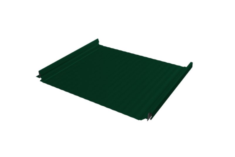 Кликфальц Pro Gofr Grand Line 0,5 Satin с пленкой на замках RAL 6005 зеленый мох