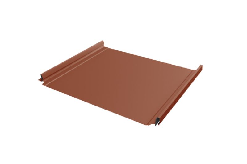 Кликфальц Pro Line Grand Line 0,45 Drap TR с пленкой на замках RAL 8004 терракота