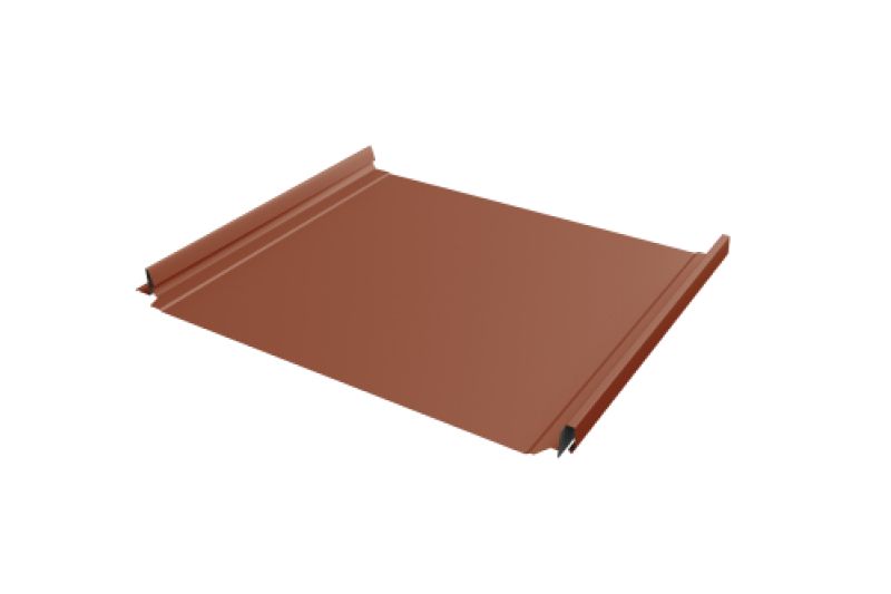 Кликфальц Pro Line Grand Line 0,45 Drap TX с пленкой на замках RAL 8004 терракота