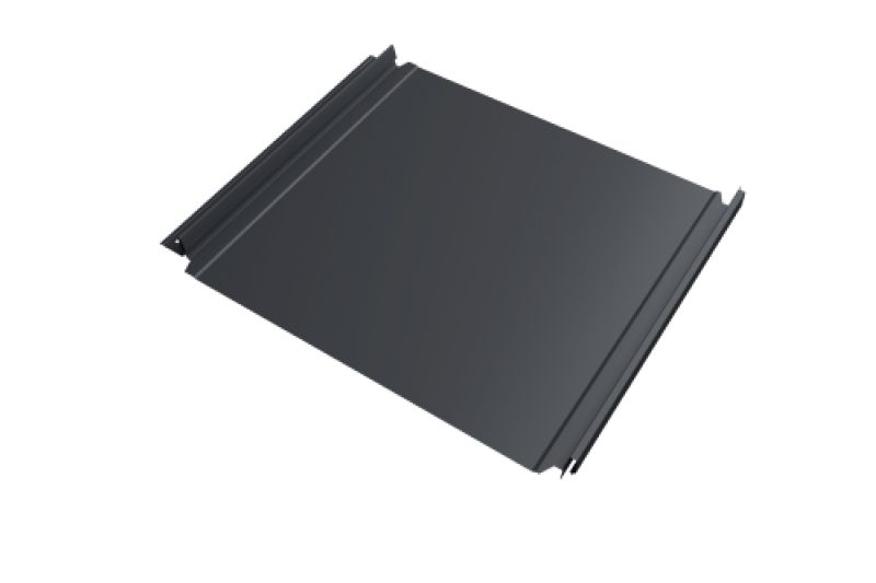 Кликфальц Double Pro  Grand Line 0,5 Atlas X с пленкой на замках RAL 7024 мокрый асфальт