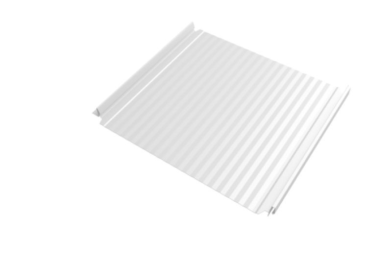 Кликфальц Double Pro  Line Grand Line 0,45 Drap TX с пленкой на замках RAL 9003 сигнальный белый