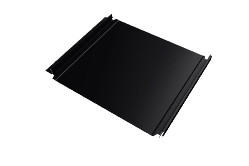 Кликфальц Double Pro Grand Line 0,45 PE с пленкой на замках RAL 9005 черный