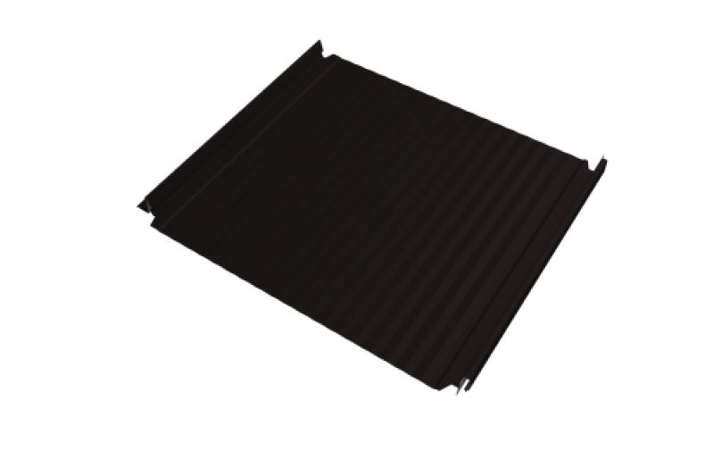 Кликфальц Double Pro Gofr Grand Line 0,45 Drap TR с пленкой на замках RAL 9005 черный