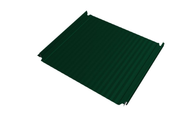 Кликфальц Double Pro Gofr  Grand Line 0,45 Drap TX с пленкой на замках RAL 6005 зеленый мох