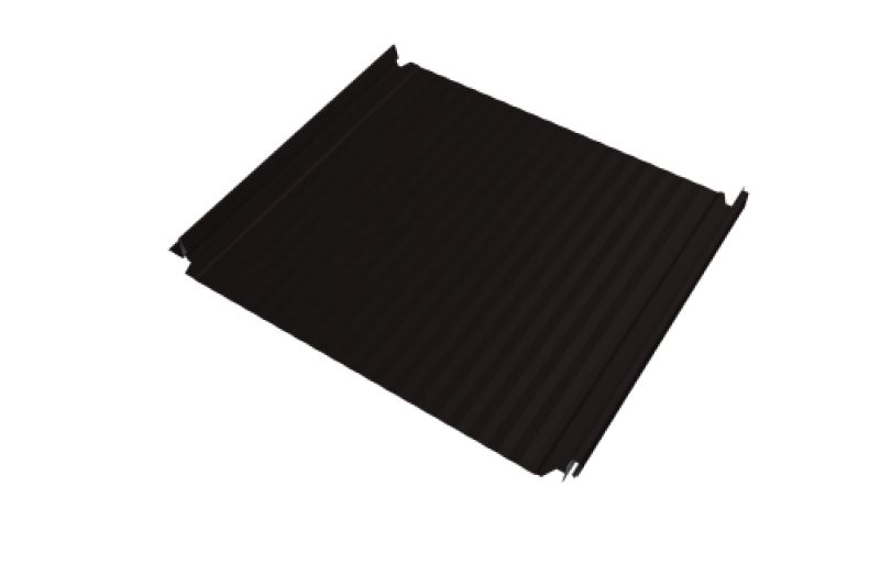 Кликфальц Double Pro Gofr Grand Line 0,5 Satin Matt с пленкой на замках RAL 9005 черный