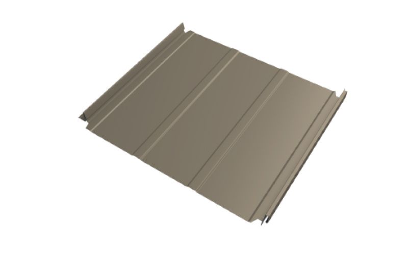 Кликфальц Double Pro  Line Grand Line 0,45 Drap TX с пленкой на замках RAL 1015 светлая слоновая кость