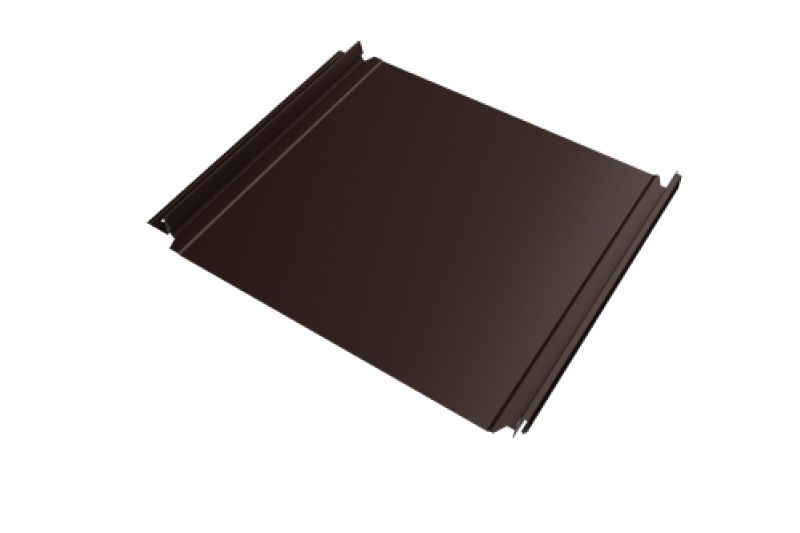 Кликфальц Double Pro  Line Grand Line 0,5 Satin Matt с пленкой на замках RAL 8017 шоколад