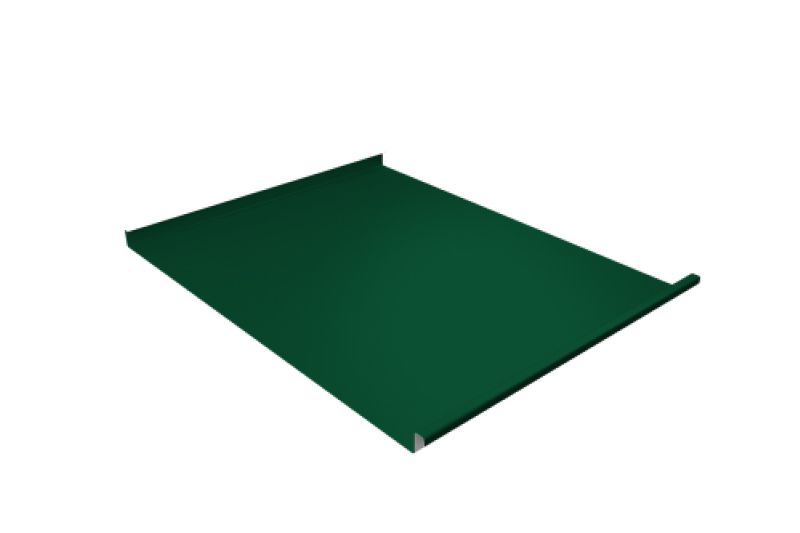 Фальц двойной стоячий Grand Line 0,5 Satin Matt TX с пленкой на замках RAL 3005 красное вино