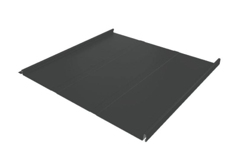 Фальц двойной стоячий  Line Grand Line 0,45 Drap TR с пленкой на замках RAL 7016 антрацитово-серый