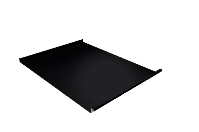 Фальц двойной стоячий Line Grand Line 0,5 Satin Matt с пленкой на замках RAL 9005 черный