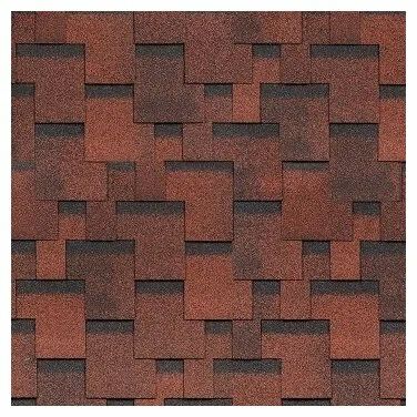 Гибкая черепица Shinglas (Шинглас) Финская Аккорд  Красный