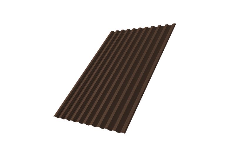 Профнастил С21R Grand Line 0,5 Drap TX RAL 8017 шоколад