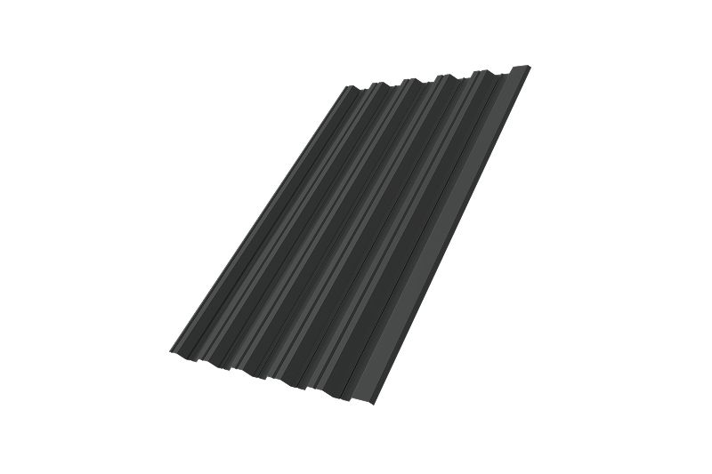 Профнастил НС35R Grand Line 0,5 Drap TX RAL 7016 антрацитово-серый