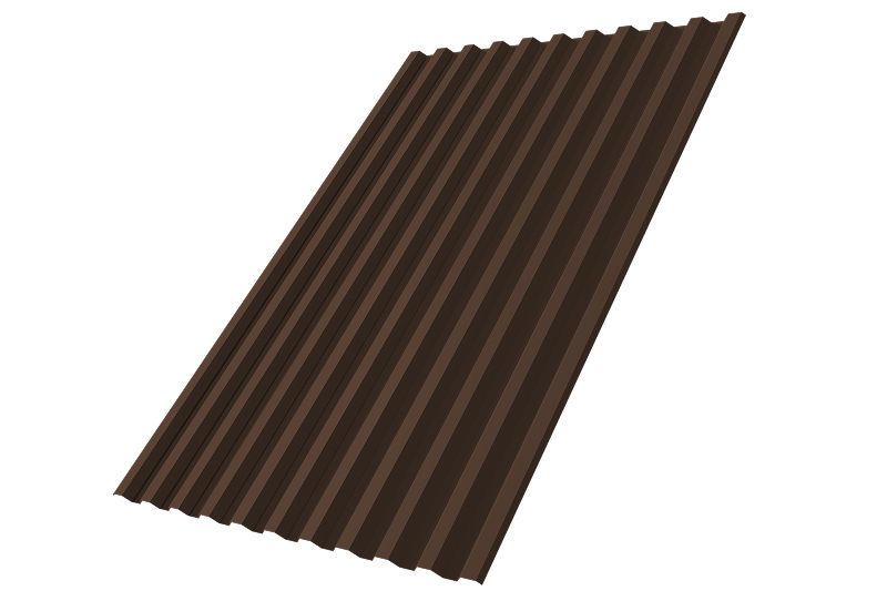 Профнастил С21R Grand Line 0,5 PurLite Matt RAL 8017 шоколад