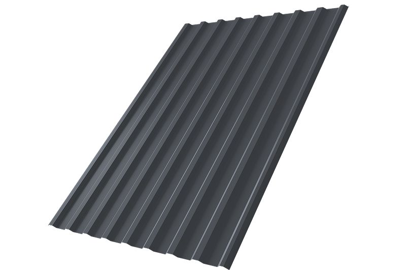 Профнастил С20R 0,5 PurPro RAL 7024 мокрый асфальт