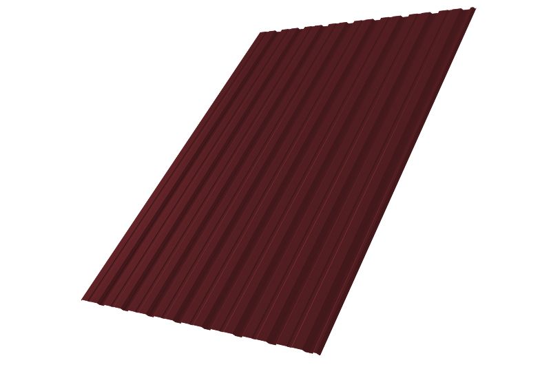 Профнастил С10R 0,5 Satin RAL 3005 красное вино