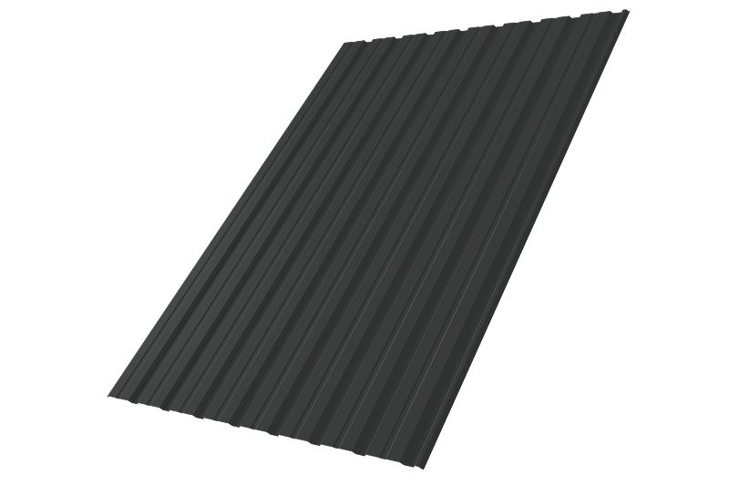 Профнастил С10R 0,5 Satin RAL 7016 антрацитово-серый