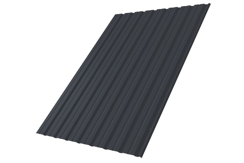 Профнастил С10R 0,5 Satin RAL 7024 мокрый асфальт