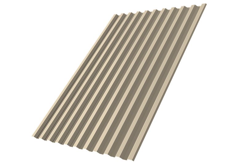 Профнастил С21R 0,5 Satin RAL 1015 светлая слоновая кость