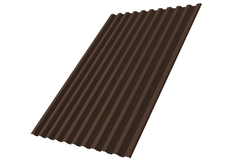 Профнастил С21R 0,5 Satin RAL 8017 шоколад