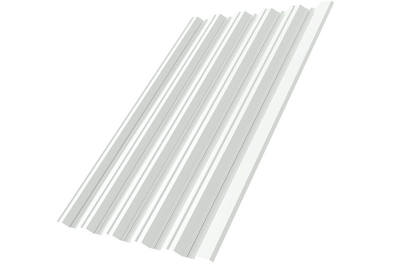 Профнастил НС35R 0,5 Satin RAL 9003 сигнальный белый