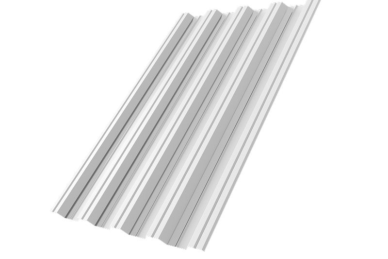 Профнастил НС44R 0,5 Satin RAL 9003 сигнальный белый