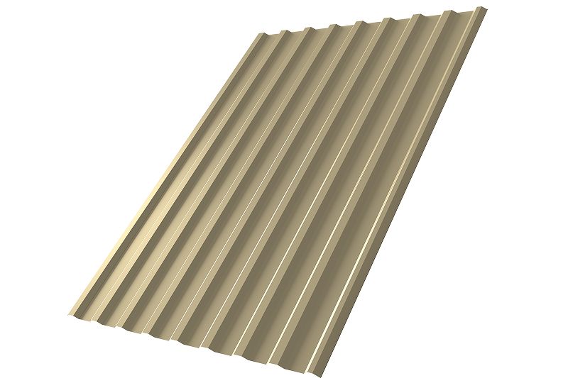 Профнастил С20R 0,7 PE RAL 1014 слоновая кость