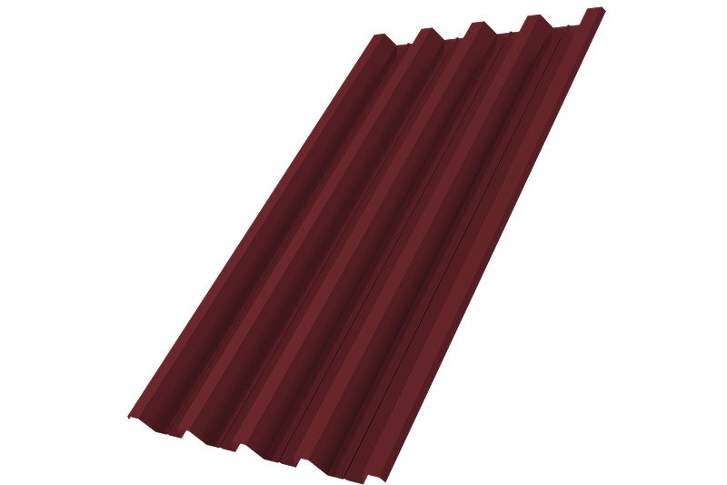 Профнастил Н60R v01 0,7 PE RAL 3005 красное вино