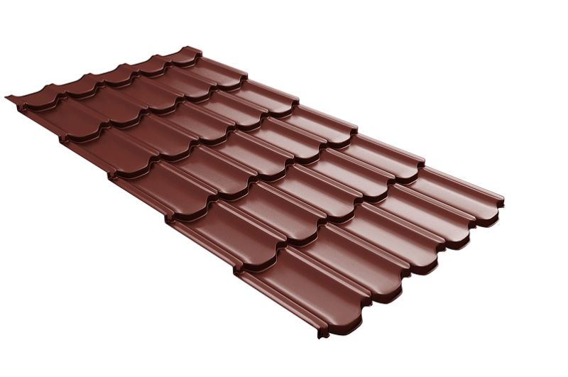 Профиль волновой Kvinta Plus 3D 0,45 PE RAL 3009 оксидно-красный