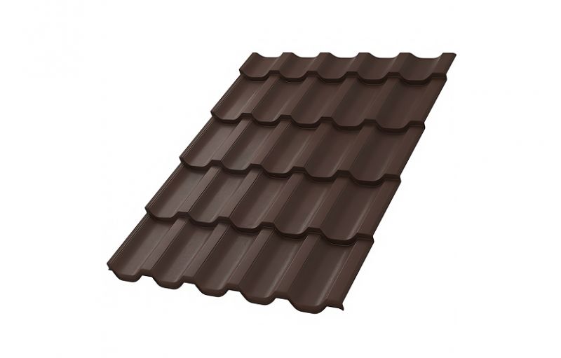 Металлочерепица МП Трамонтана-X (VikingMP E-20-8017-0.5)