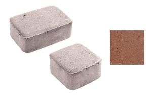 Плитка тротуарная ВЫБОР комплект из 2 видов плит Классико Б.1.КО.6 гладкий цвет красный