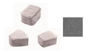 Плитка тротуарная ВЫБОР комплект из 3 видов плит Классико Б.2.КО.6 гладкий цвет черный
