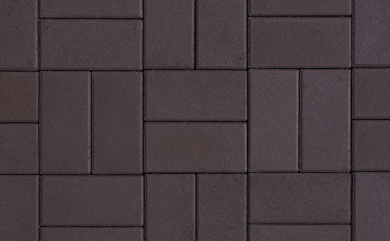 Плитка тротуарная ВЫБОР ЛА-Линия Б.2.П.8 гладкий цвет коричневый 200*100*80 мм