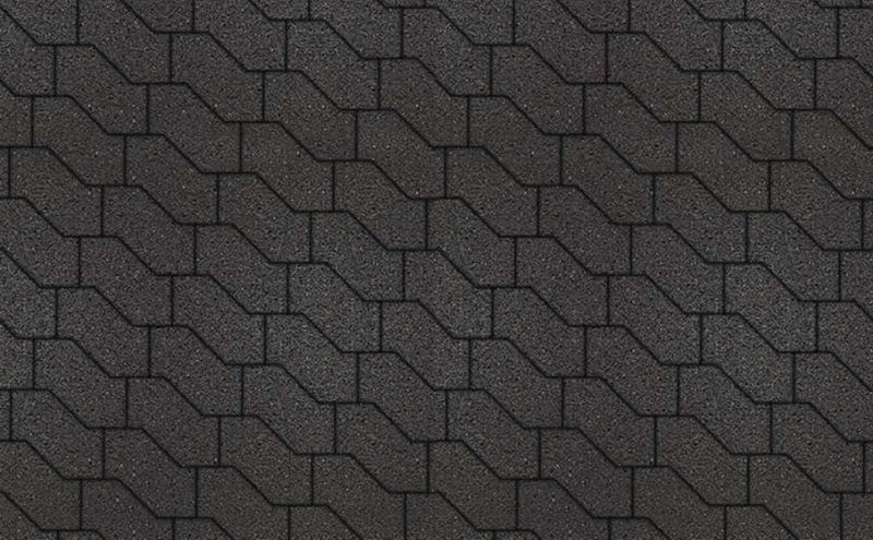 Плитка тротуарная ВЫБОР S-Форма В.3.Ф.10 гладкий цвет черный 172*94*100 мм