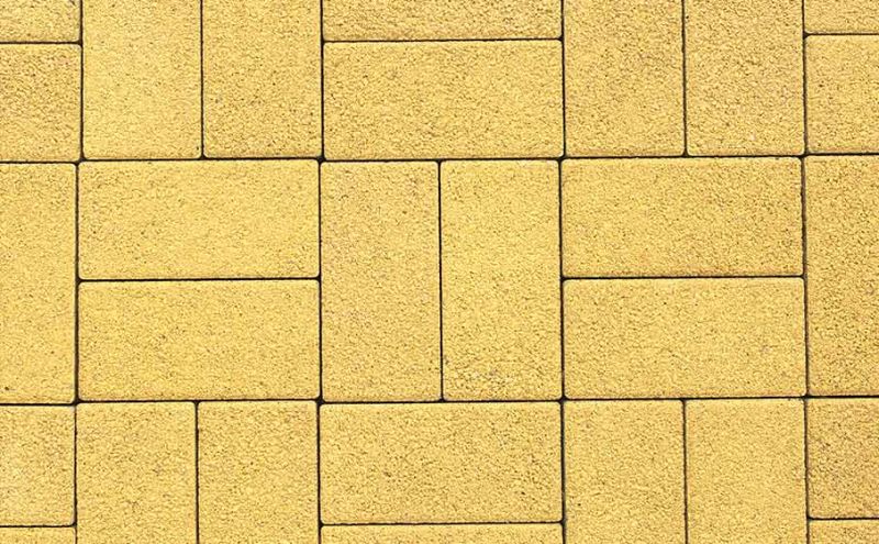 Плитка тротуарная ВЫБОР ЛА-Линия Б.2.П.6 гранит цвет желтый 200*100*60 мм
