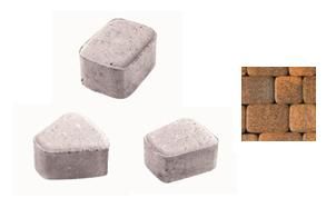 Плитка тротуарная ВЫБОР комплект из 3 видов плит Классико Б.2.КО.6 Листопад гладкий цвет Саванна