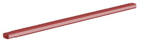 Труба снегозадерживающая овальная BORGE коричнево-красная, 25*45 мм, длина 1 м